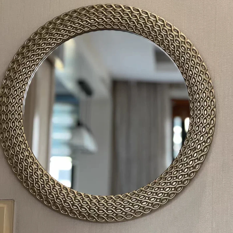 Luxury Modern Mirror Aesthetic Dressing Table Girls Vanity Bathroom Mirror Decoration Living Room Spiegel Wand Home Decorations