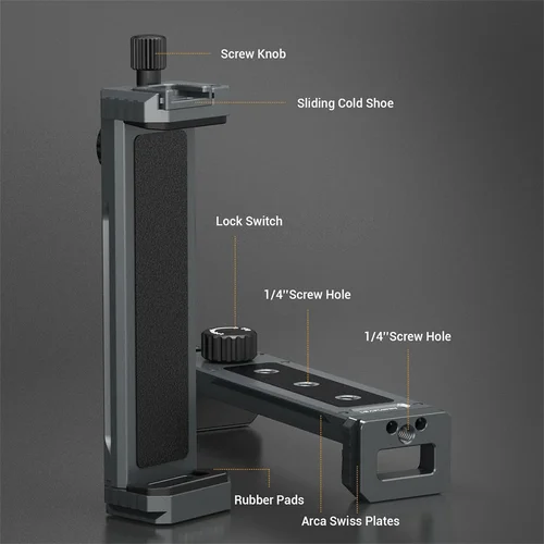 Imagen 2 del producto LEAPLIGHT Universal de aluminio para tableta, soporte para teléfono, Clip, trípode, soporte ajustable para teléfonos, tabletas Ipro, soporte para tableta