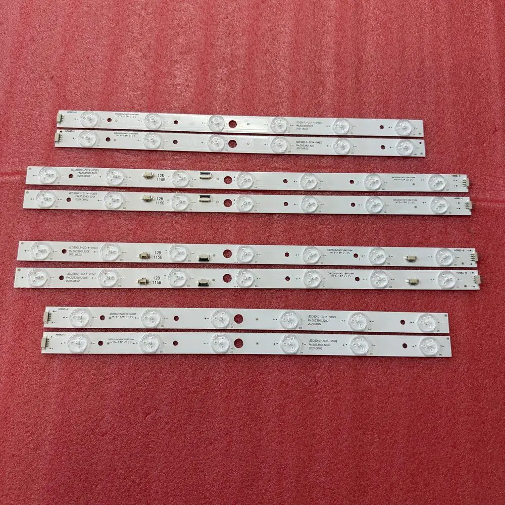 

LED Backlight strip For Mystery MTV-4018LW LED39D13-ZC14-01 02 03 04(D) 3033901320 L39F6 V390HJ1-P01 LED39-D13-ZC14-01 02 03 04