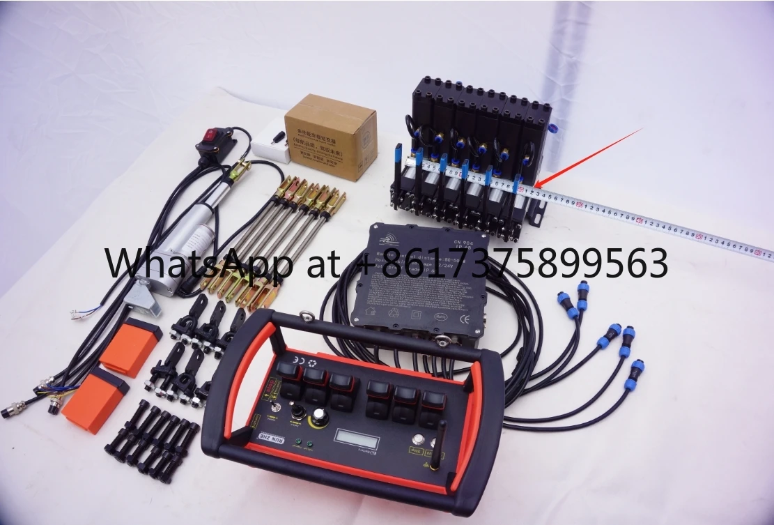 Camión grúas embrague motor grúa inalámbrico 6 joystick control remoto radio