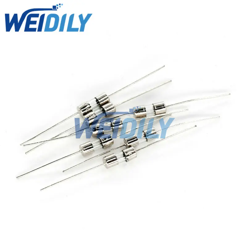 20PCS Glass Tube Fuse Fast Break With pin 3.6x10mm 0.5A 1A 1.5A 2A 3A 4A 5A 8A 10A 250V fast blow glass fuse 3*10mm F0.5A F2A