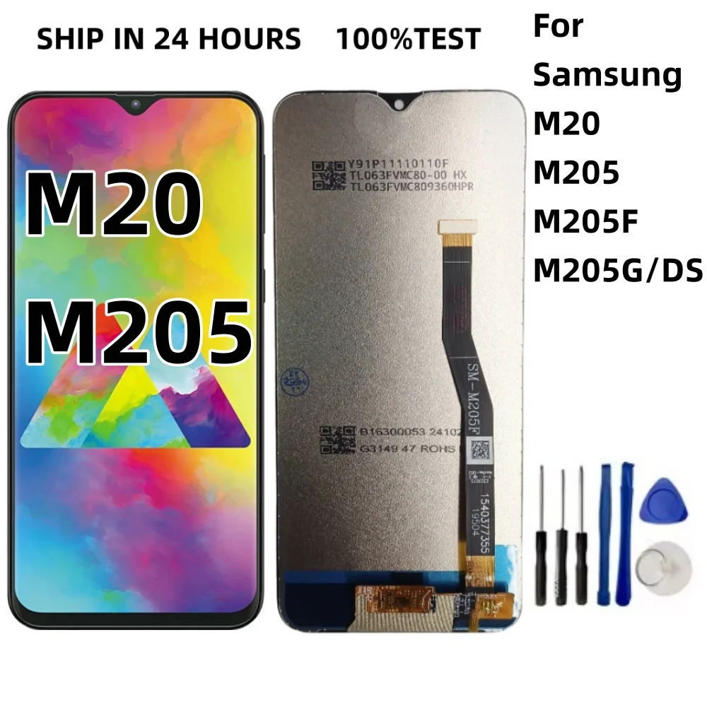 NEW Tested For Samsung M20 2019 SM-M205 M205F M205G/DS LCD Display