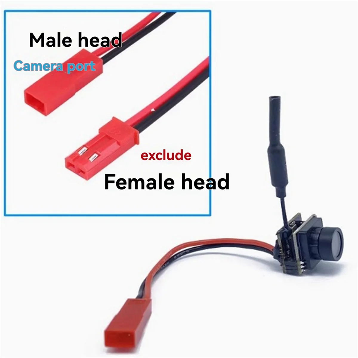 كاميرا Yours Micro-Type AIO 800TVL 5.8 جيجا هرتز 25 ميجاوات FPV مع مجموعة هوائي نحاسي ثنائي القطب لطائرة FPV Quadcopter Drone 701U-C