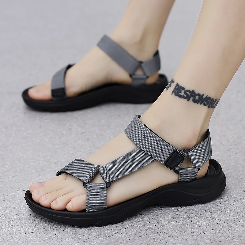 Herren Sandalen Neue Sommer Oberbekleidung Sandalen Strandschuhe – Detail 17