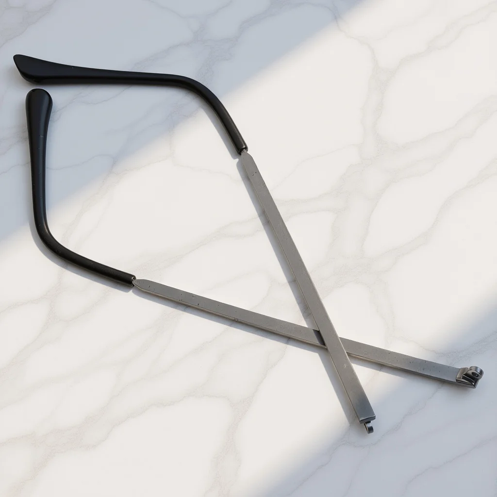 

1 Pair Replacement Glasses Temple Legs For Sunglasses Eyeglasses Repair Universal Metal Arm Parts Durable Anti-Fall Design Labor