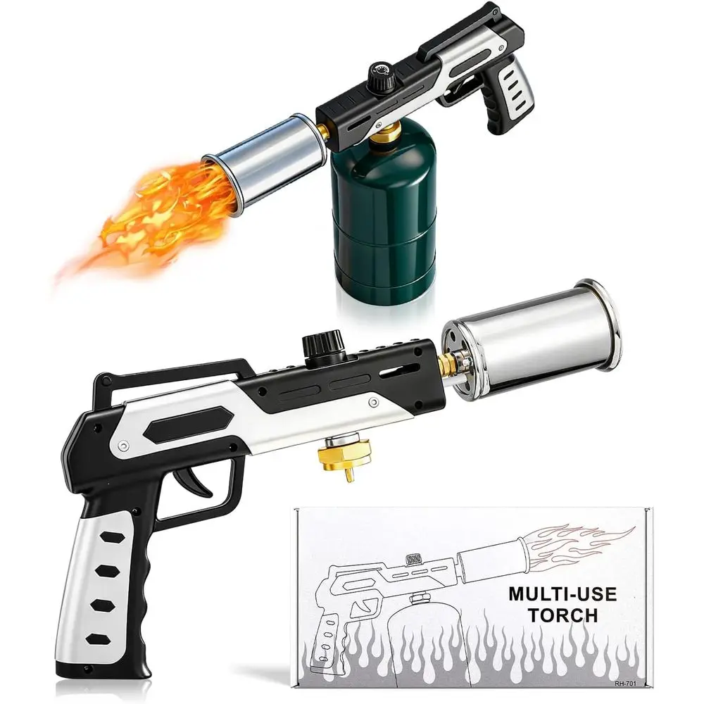 

Adjustable Flame Propane Torch for BBQ, Grilling, Cooking, and Outdoor Adventures (Propane Tank Not Included)
