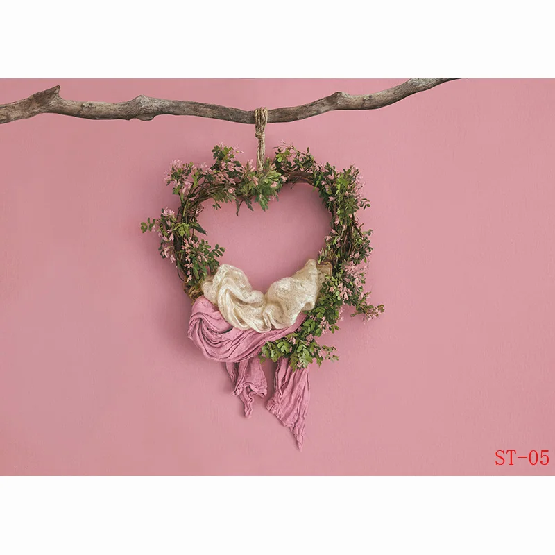 Fotografía de bebé recién nacido con Columpio de árbol y piel, telón de fondo de guirnalda Digital Floral, cumpleaños, Fondo de estudio de cien días, XSE-22