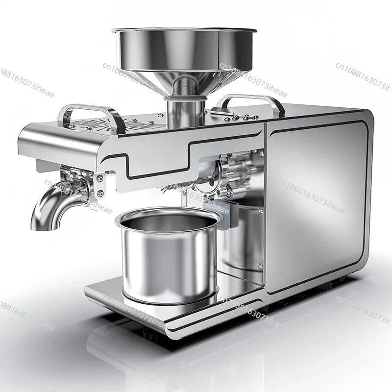 Oil Machine 4-6kg /H Automatic Cold Press High Speed Oil Extractor Extraction Temperature Control Peanut Coconut Oil Press