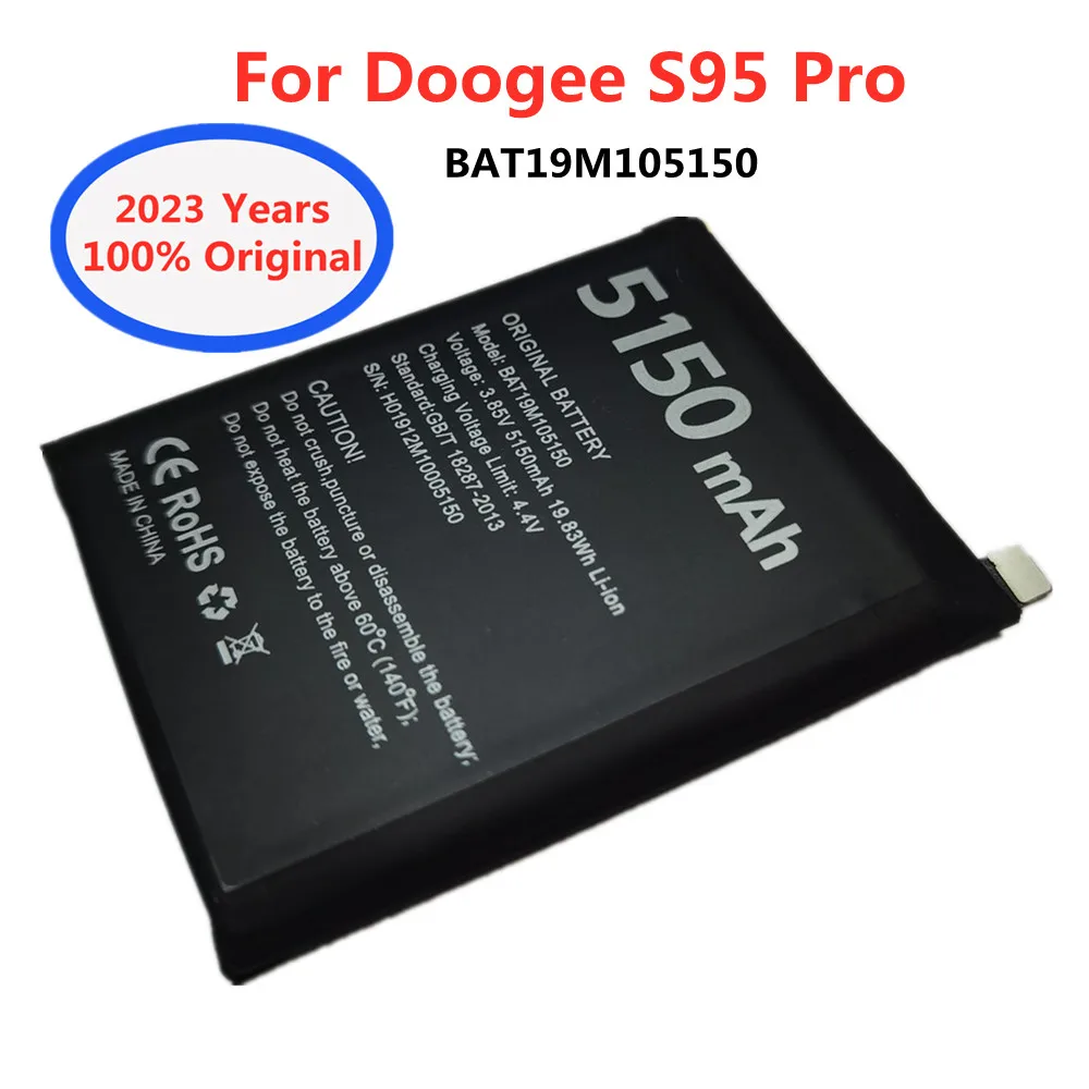 

2023 Years Retail / Bulk 5150mAh / 19.83Wh BAT19M105150 Battery For Doogee S95Pro S95 Pro Cell Smart Phone Replacement Batteries