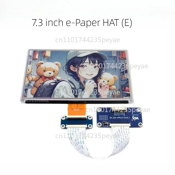 7.3inch 6-Color E-Paper 800×480 Waveshare​ E-Ink Display Low Power LCD Module for RPi Jetson Arduino STM32 DIY Part