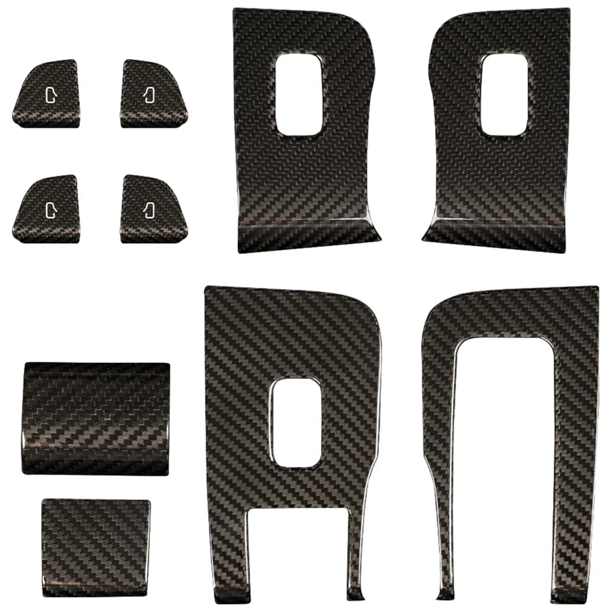 

Real Carbon Fiber for Tesla Model 3 Highland 2024 LHD Window Lift Button Switch Cover Trim Interior Accessories