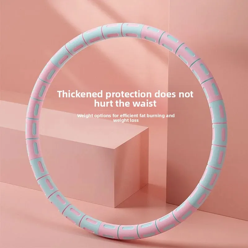 Weighted Thick Soft Sponge Sport Hoop Foam Massage Slim Waist Belly Trainer Portable Home Workout Fitness Equipment for Adults