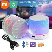 Xiaomi Mijia Bluetooth Mini Speaker Wireless Speaker Colorful LED TF Card USB Subwoofer Portable MP3 Music Sound Column For PC