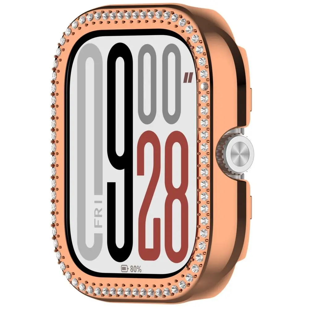 PC Protective Case Diamond Crystal Anti-Scratch Watch Bumper Bling Screen Protector for Redmi Watch 5/4 Smart Watch Accessories