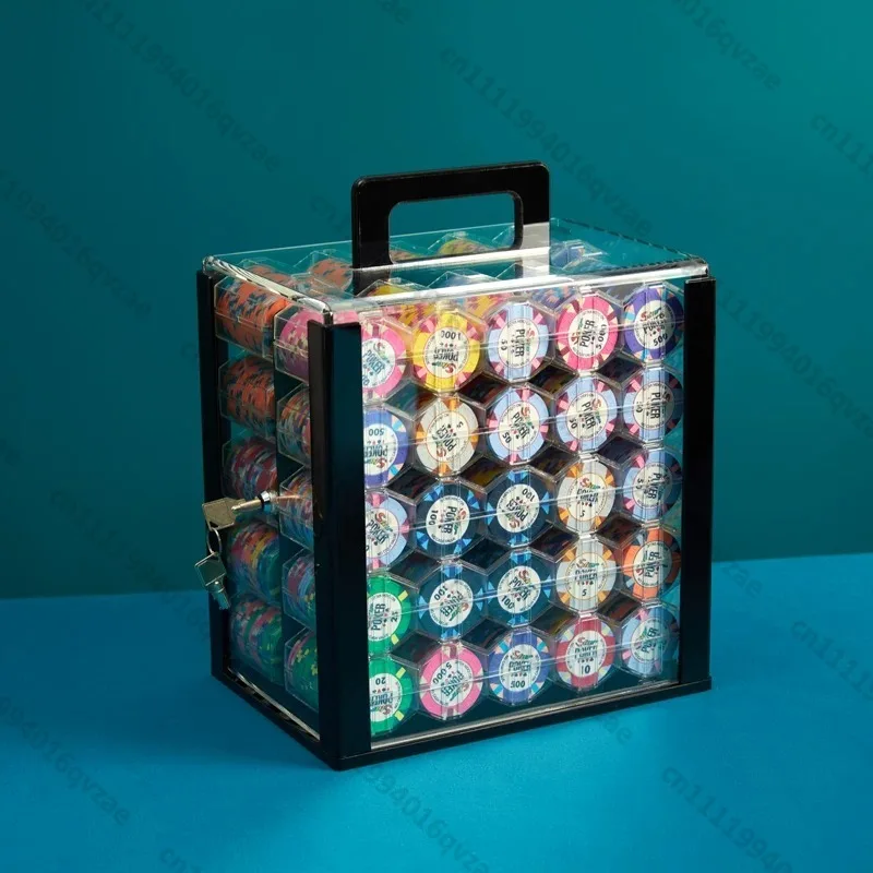 Chip Box 1000 Piece Chip Box 10 Chip Racks (43 Acrylic 1000)
