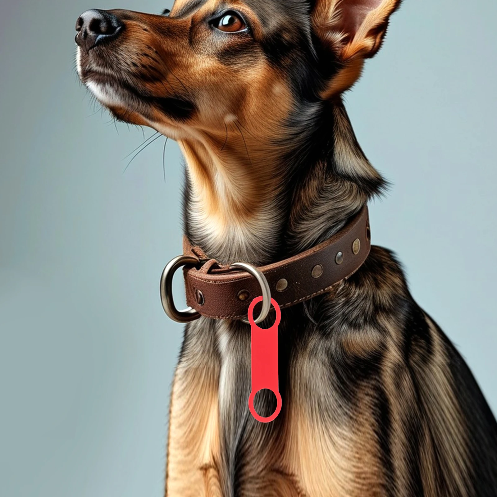 

6Pcs Dog Tag Silicone Bands for Harness Or Collar - Smooth Slide-on Pet Identification Tags with Elastic Secure Fit