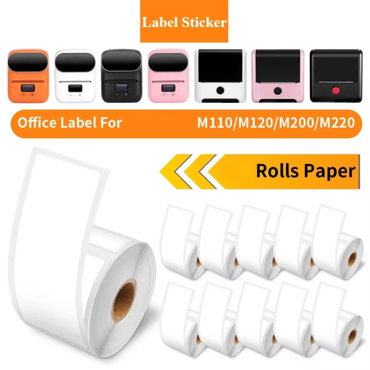 

Thermal Labels Paper for M110/M220/M221/M120/M200 Labels for Small Business/Home Use Barcode Labels Address Labels Logo Labels