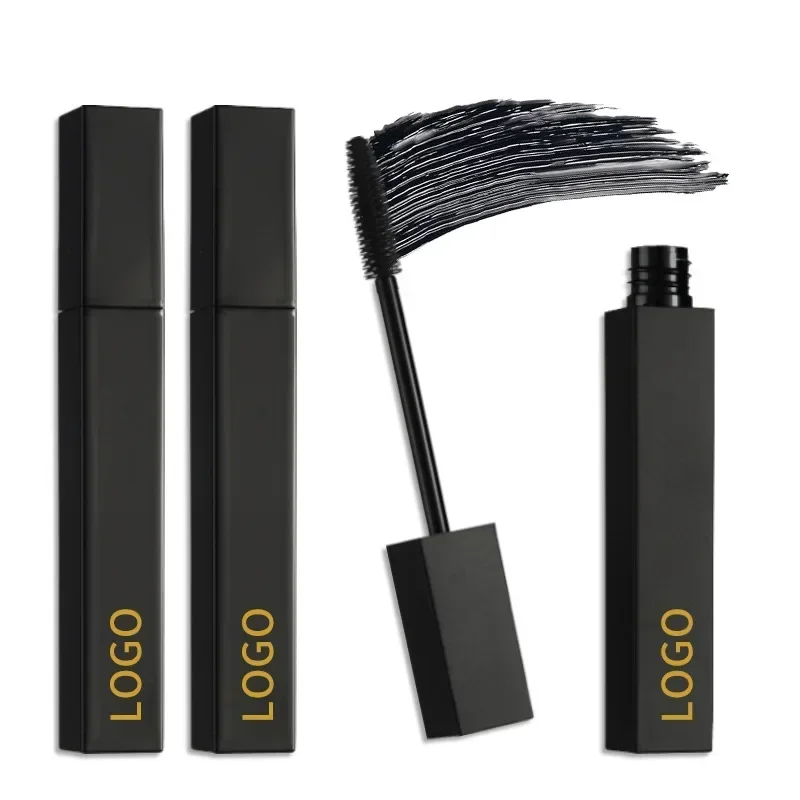 Private Label Mascara Custom Bulk Black Square Tube Lengthening Non-smudge Volumizing Waterproof Fast-Dry Long-lasting Makeup