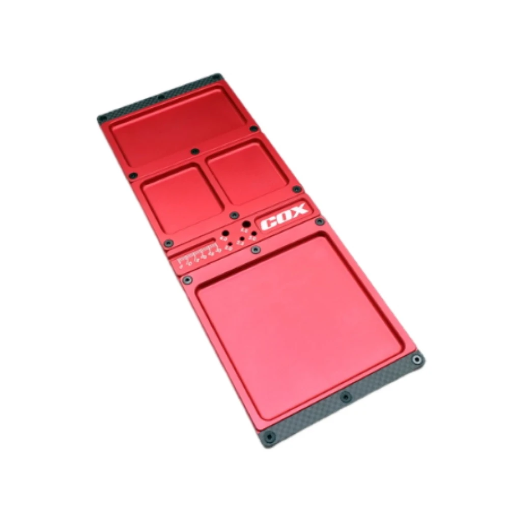 RC-COX Alu. 6061 Multi Functional Accessory Tray (Red) CAC-002-R