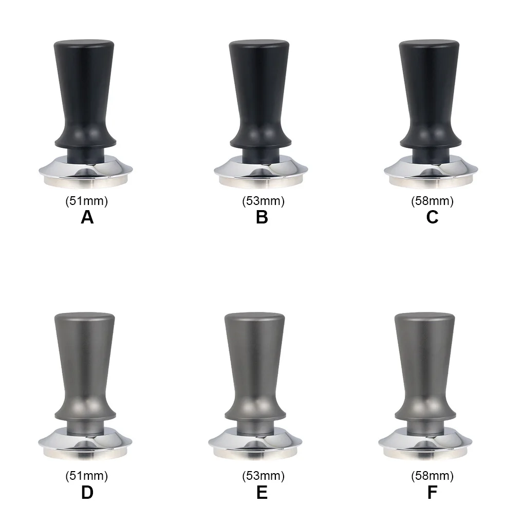 

Coffee Tamper Pressing Powder Hammer Portafilter Leveler Gray 53mm