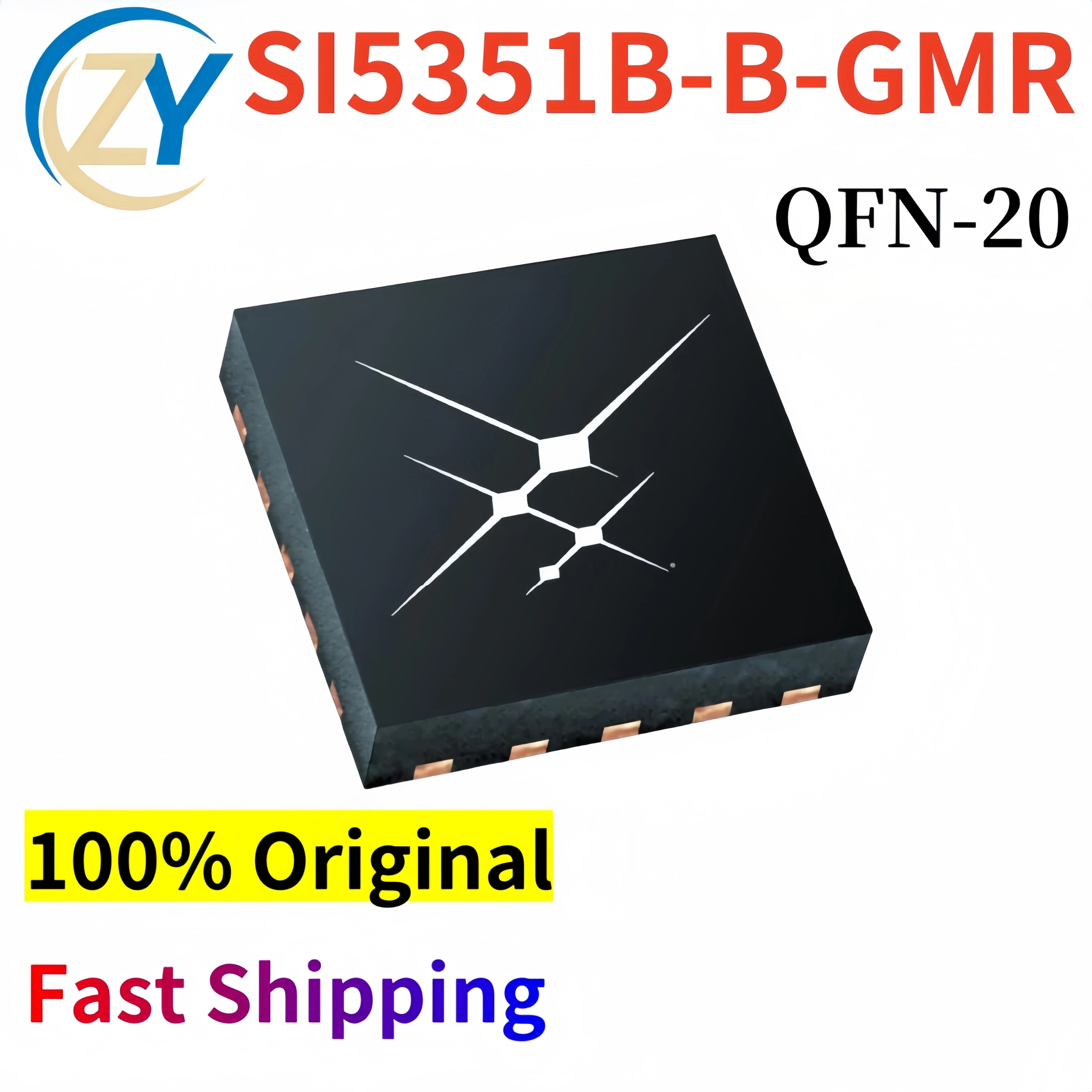 SI5351B Clock Generators SI5351B-B-GMR 8-Output QFN-20 Guaranteed Quality & In Stock