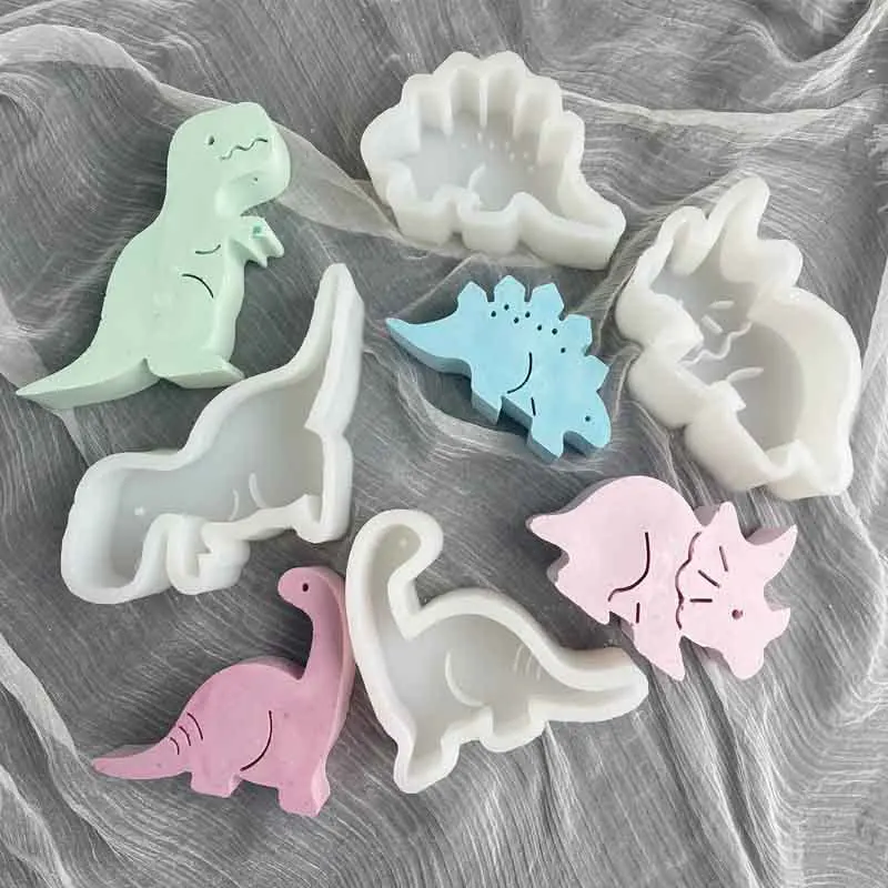 3D dinosaur \ elephant \ frog animal silicone mold DIY sugar cake chocolate soft clay candle shape silicone mold