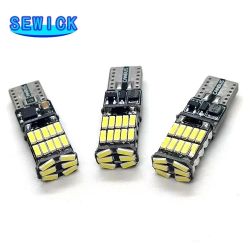 Imagen 2 del producto 100 Uds T10 w5w 194 501 canbus 4014 luz interior del coche sin error T10 26SMD luces de instrumentos led bombilla lámpara luz de techo 12V