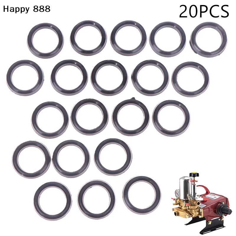 20-piece Sprayer Gasket Repair Kit — Includes V-packing Seals And Valves, Perfect For Belt-driven Power Sprayers.