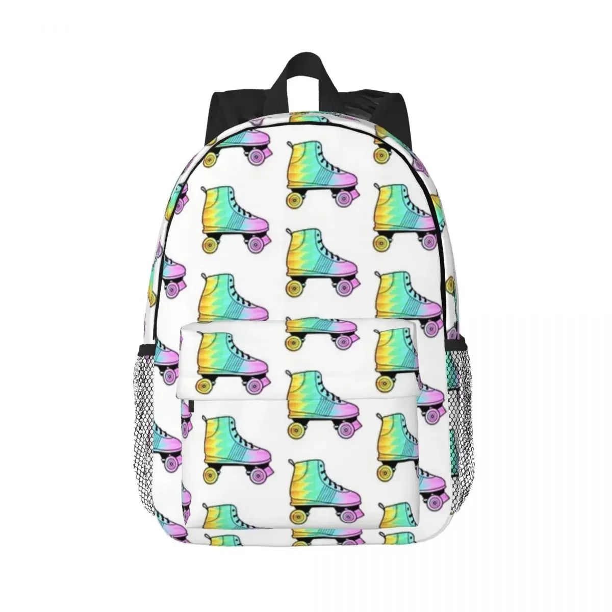 

Rainbow Roller Skate Backpacks Teenager Bookbag Fashion Children School Bags Travel Rucksack Shoulder Bag Large Capacity