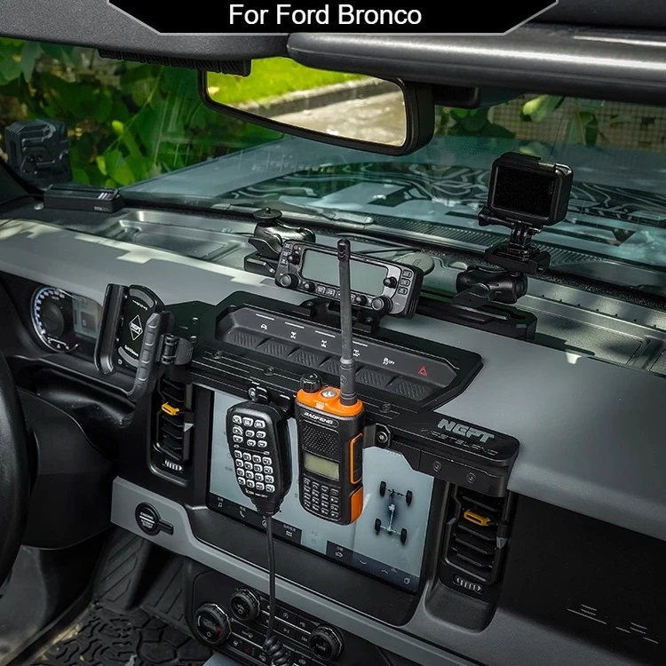 For Ford Bronco Short-Body Center Console Integrated Rail Platform Center Console Dashboard Center Console Rail Accessories
