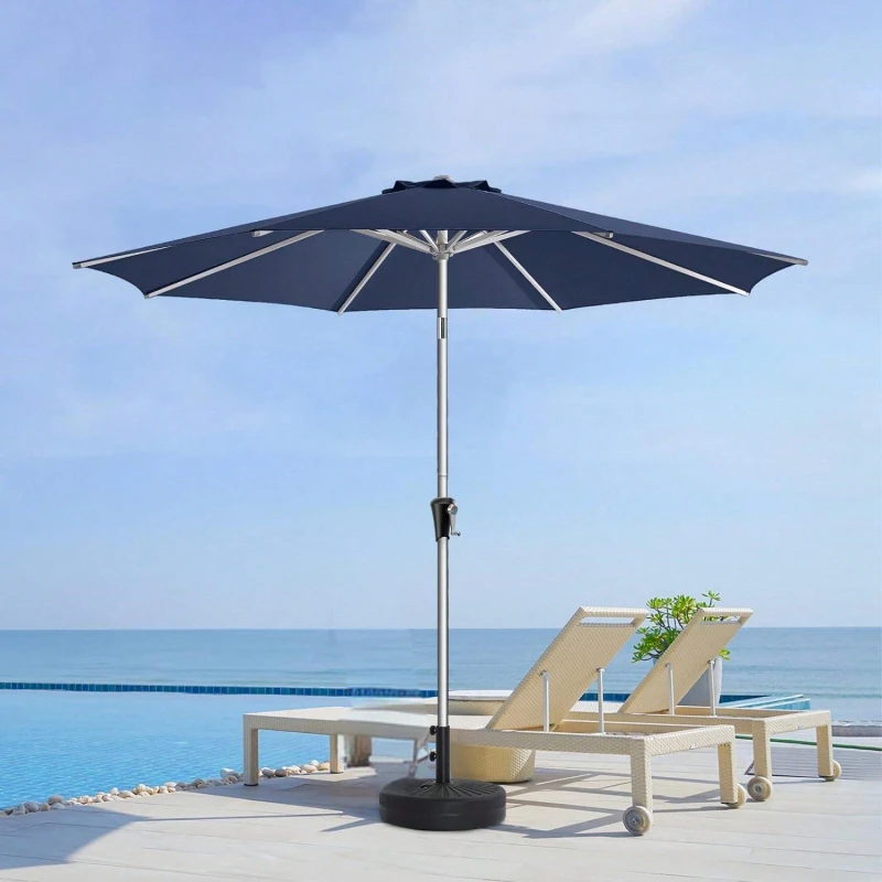 Patio Umbrella Base 50 Lbs Water Filled Stand Heavy Duty Outdoor Umbrella Holder for Market Black