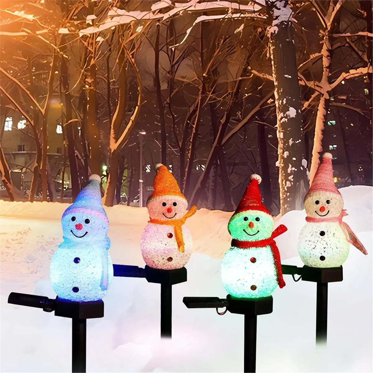 Y17A 2025-Christmas Light Stakes Outdoor Decoration for Yard- Solar Lights- Christmas Ornaments - view 4