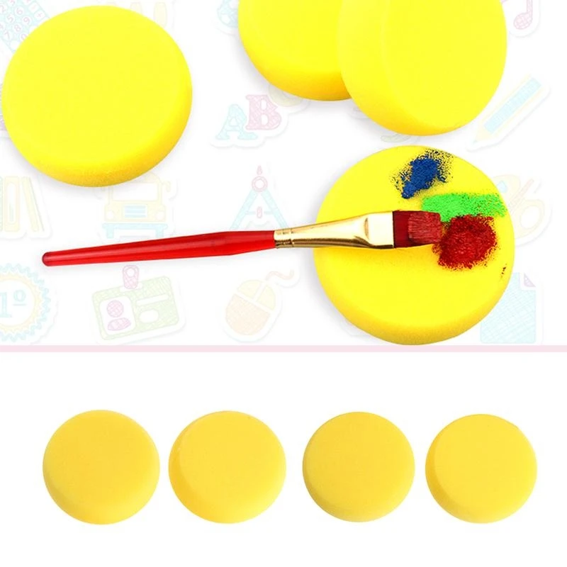 Round Painting Sponge For Art Drawing Craft Clay Pottery Sculpture Cleaning Tool