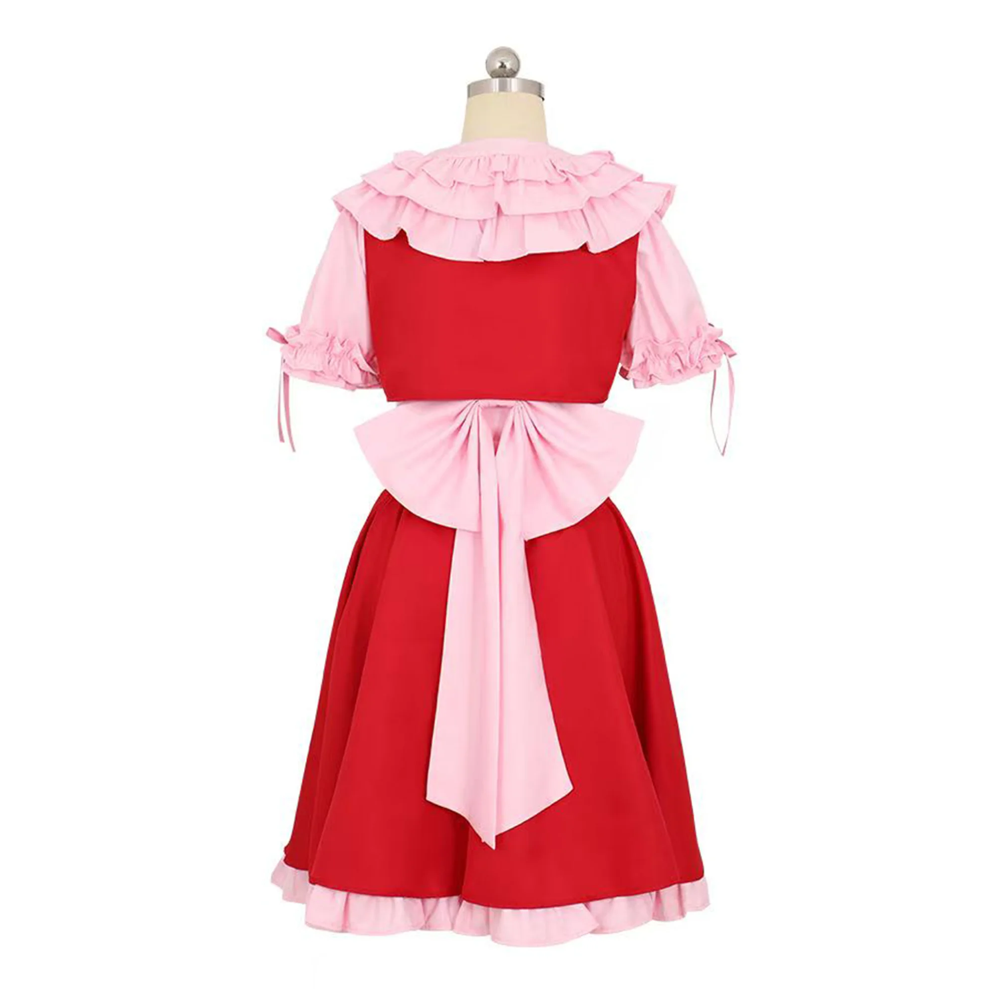 Anime Touhou Project Cosplay Flandre Scarlet kostium wampir gotycka sukienka Lolita komplet kobiece stroje imprezowe