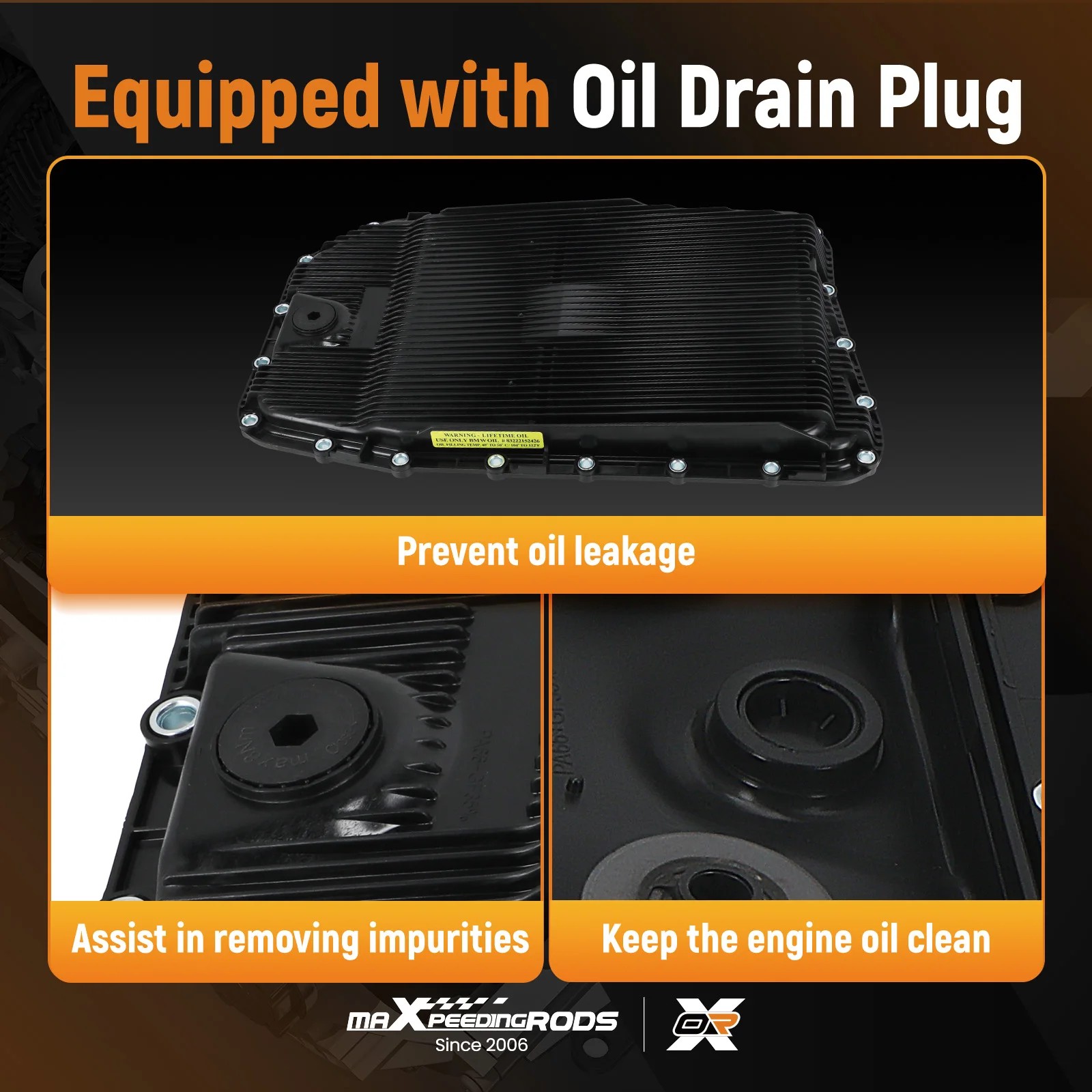 مجموعة وعاء الزيت لسيارة لاند روفر رينج روفر سبورت LR007474 2006-2012 #4