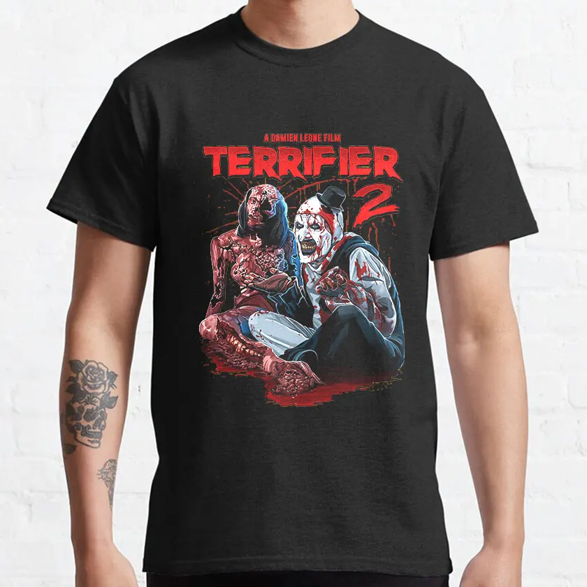 

More Then Awesome Terrifier Movie Horror Art The Clown scary film For Halloween gift printed T-Shirt for men plus size clothing