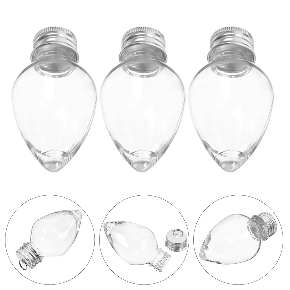 

6Pcs Clear Candy Bottle Ornaments Fillable Plastic Christmas Tree Hanging Decorations Shatterproof Balls Shatterproof Ornaments