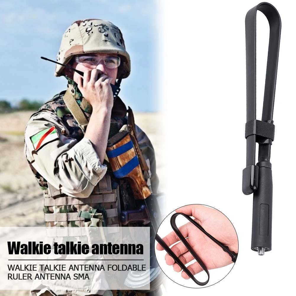 هوائي لاسلكي قابل للطي لملحقات راديو Baofeng UV-5R UV-82 SMA-F #3