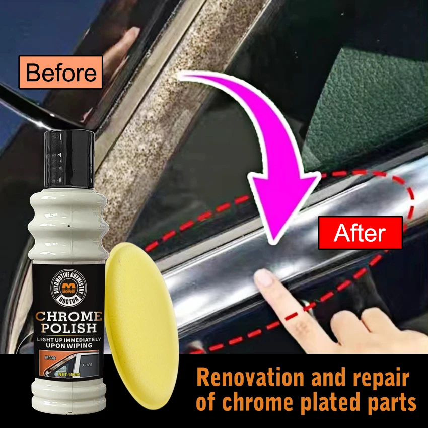 2025 Pro Chrome Restorer Gel - Erase Oxidation & Scratches, Anti-Rust UV Shield for Grilles/Exhaust (2-Pack)