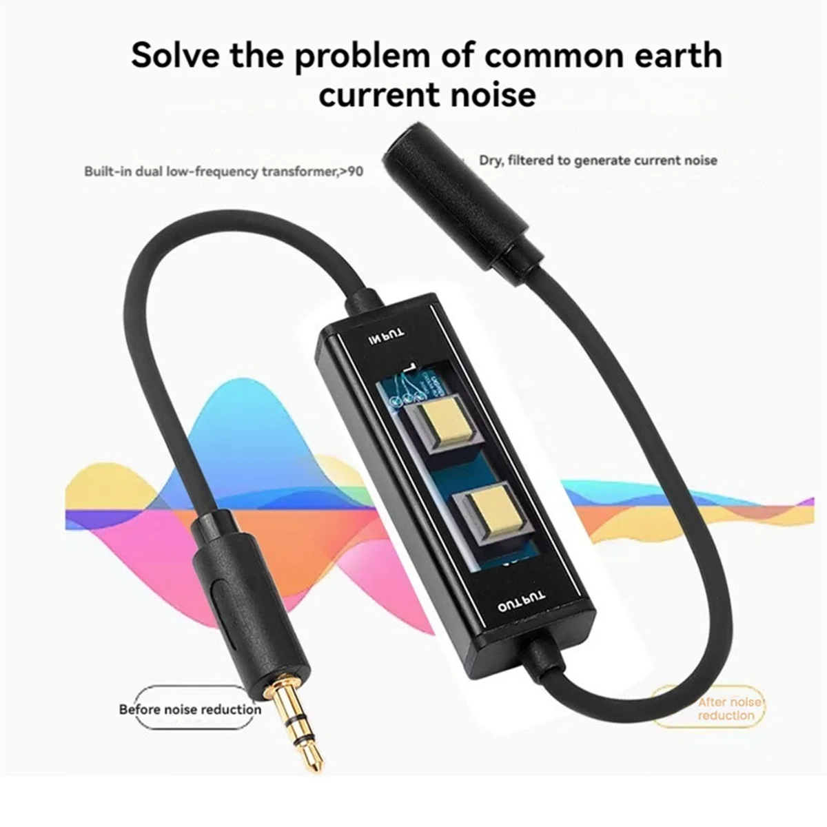 Aislamiento de Audio estéreo, altavoz de 3,5mm, ruido de Audio, eliminador de filtro de tierra común, bucle de grupo