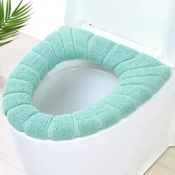 Universal Pumpkin Pattern Toilet Seat Cover Warm Washable Knitting O-shape Closestool Mat Children Potty Training Accessories