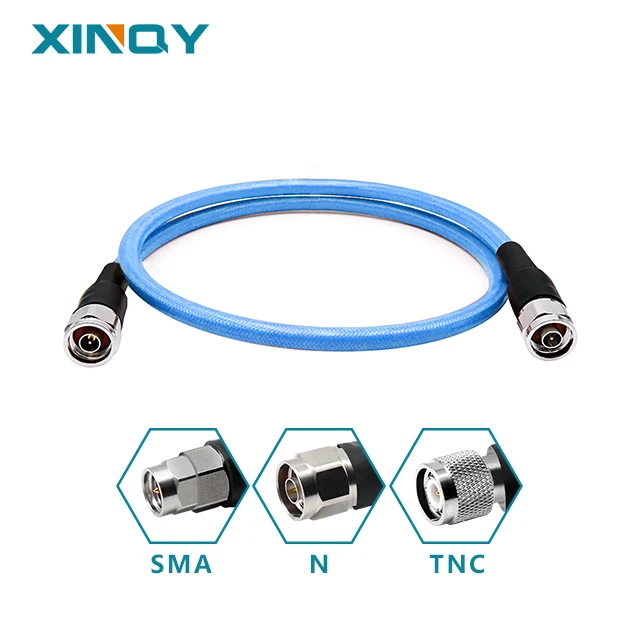 XINQY CR250F SMA N TNC Connector Semi-Flexible Interconnect Cable Assembly Military Standard Coaxial antenna communication Cable