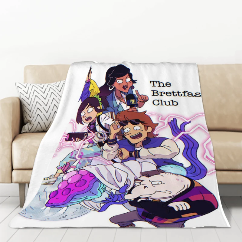 

I-Inside Job Cartoon Furry Sofa Blankets & Throws Custom Blanket Winter Throw Fluffy Soft Bed Baby Fleece Beds Nap Anime Flannel