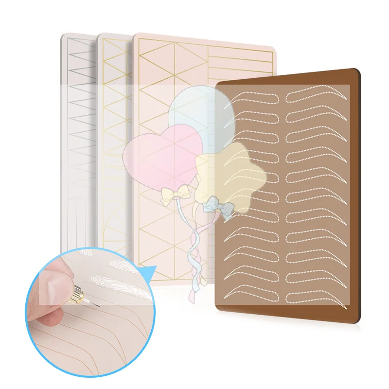 1 قطعة سيليكون فارغة الحاجب الحاجب الوشم تجميل دائم لوازم Microblading ممارسة الجلد الوشم المبتدئين ممارسة أداة #1