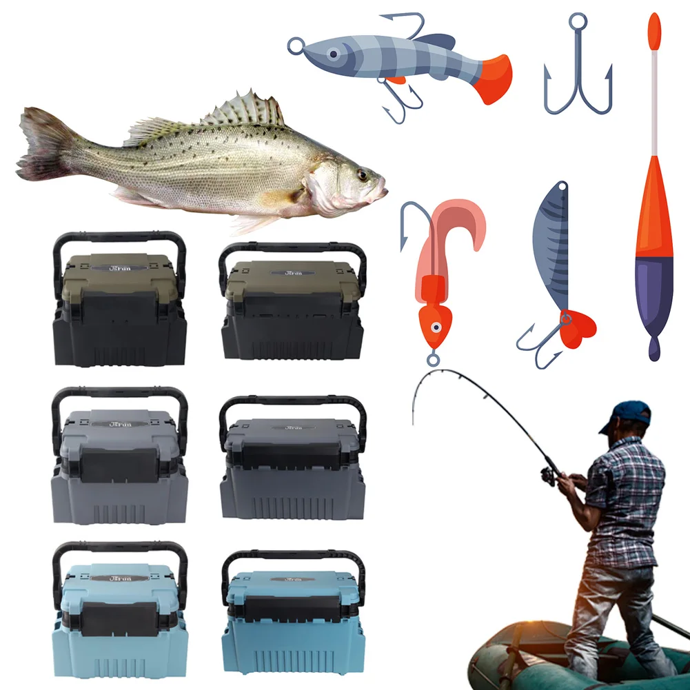 Fisherman Container Multi-Function Accessories Storage Organizer Fishing Box Organizer Outdoor Fishing Tools