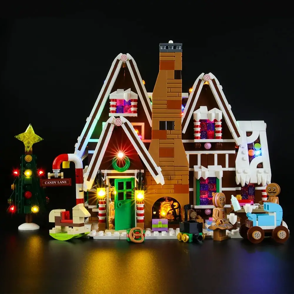 DIY LED Light Kit For LEGO 10267 Gingerbread House (Only LED Light,Without Blocks Model)