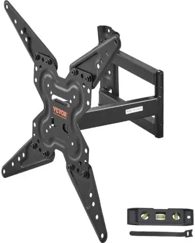 Full Motion TV Mount Fits for Most 26-55 inch TVs, Swivel Tilt Horizontal Adjustment TV Wall Mount Bracket with Articulating Arm