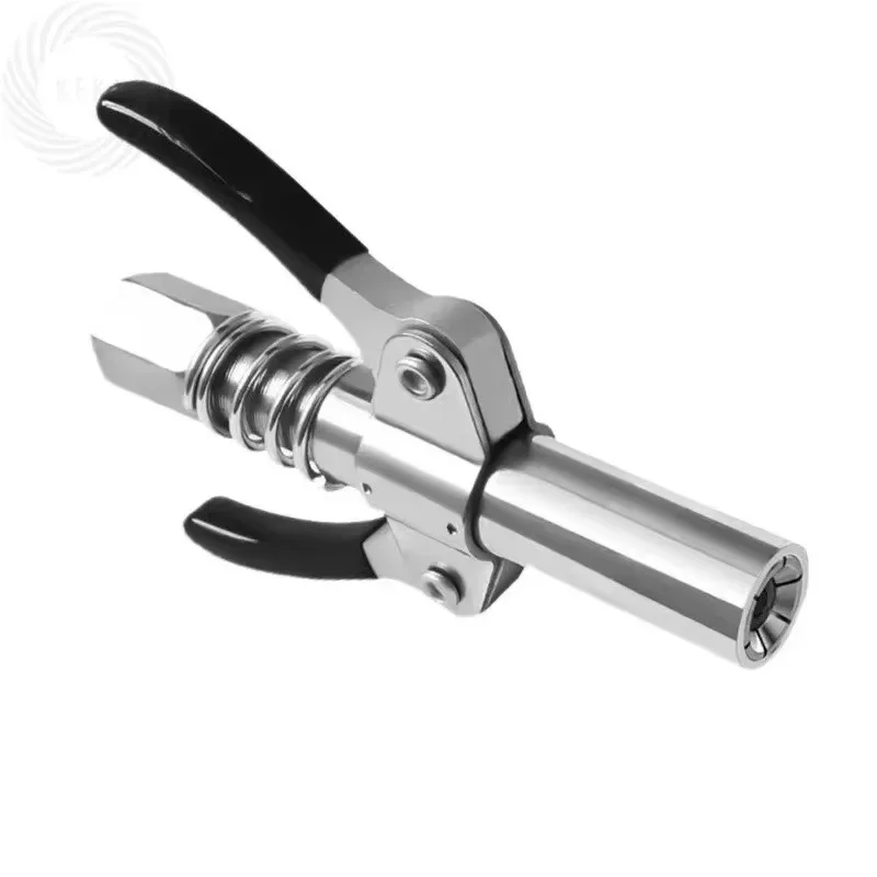 Picture 3: For Two Press Easy To Push Accessories Grease Coupler Heavy-Duty Quick Release for Grease Gun Coupler NPTI/8 10000 PSI