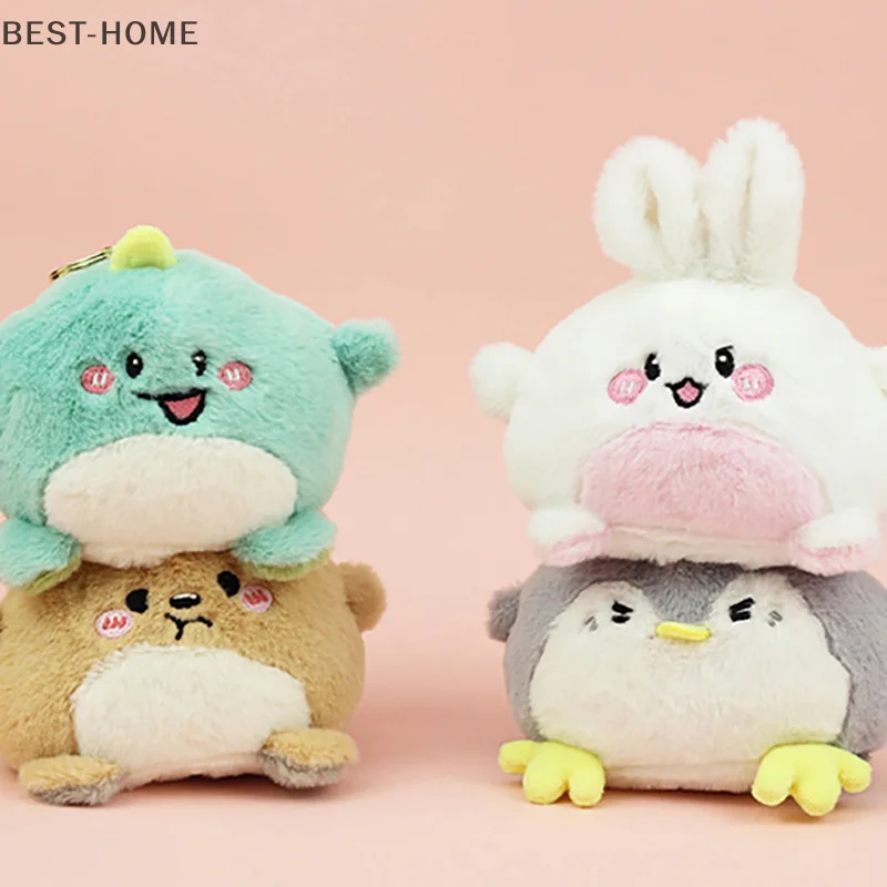 Cartoon Rabbit Plush Doll Pendant Angry Reverse Decompression Doll Small Ornament Doll