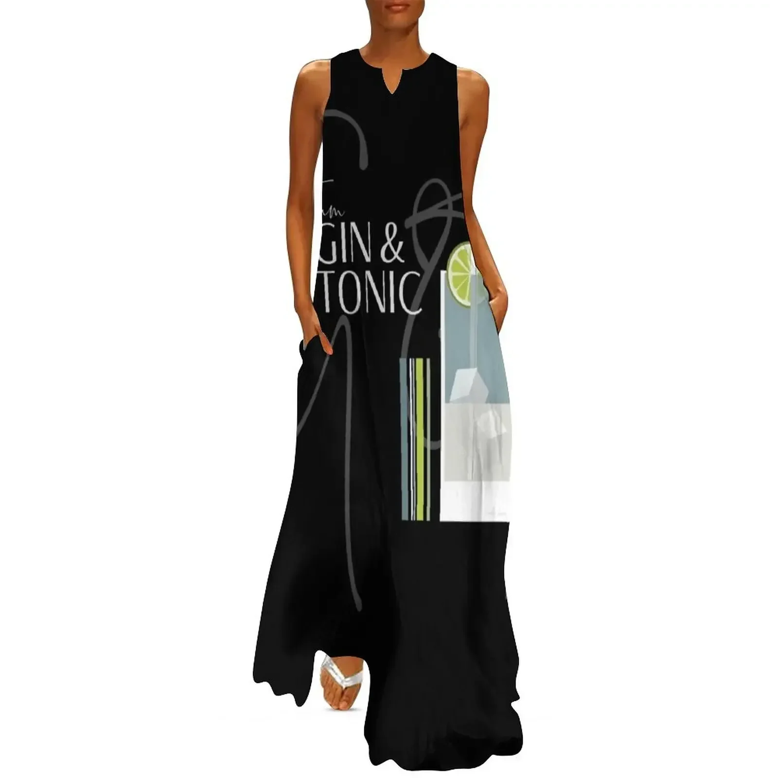 

Night Out with Team Gin & Tonic. The perfect G&T. Caroline Laursen original Long Dress Women dresses summer Dress